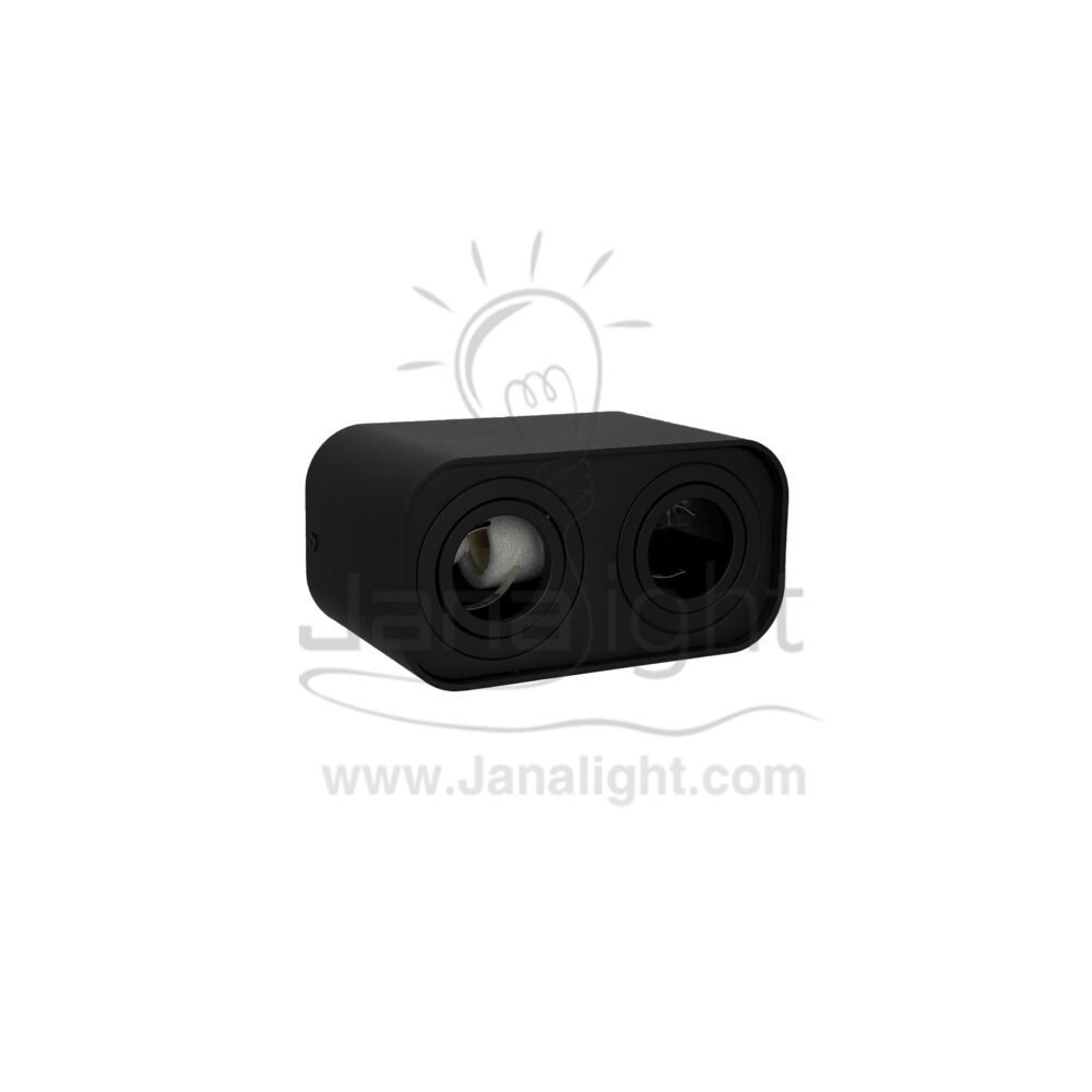 فريم سبوت سلندر متحرك مربع مجوز فلات اسود فارغ JP L180 cylinder downlight Moving Square Double flat black
